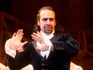 Lin-Manuel Miranda in the role of Alexander Hamilton (Photo credit: "Lin-Manuel Miranda, 2016" by nathanh100 is licensed under CC BY 2.0.)