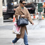 Katie Holmes Spotted Heading To A Fashion Show In New York City This Morning