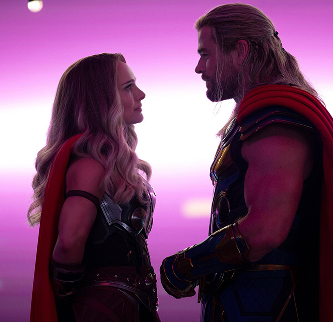 Jane and Thor. Marvel Studios