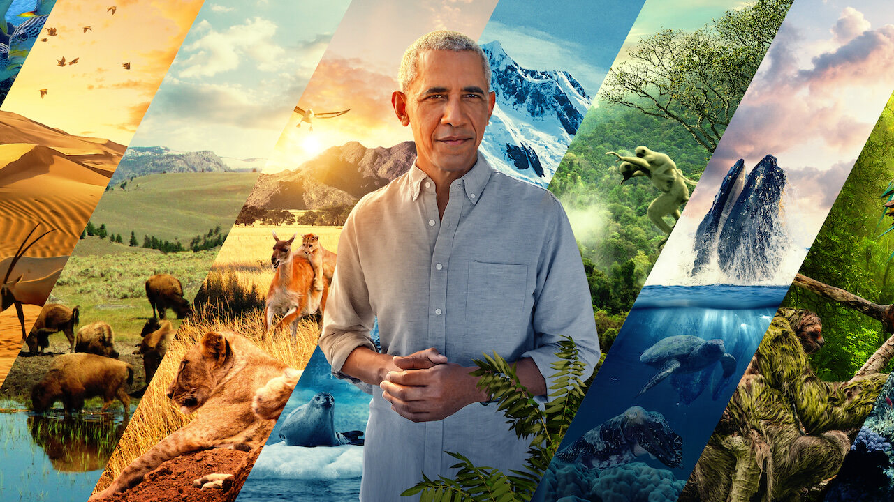 Our Great National Parks image of Barak Obama courtesy of Netflix