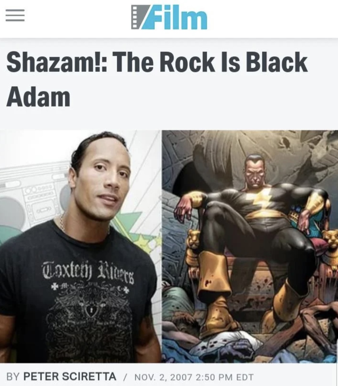 Black Adam-casting