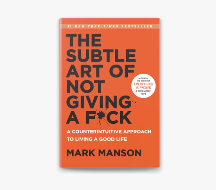 Mark Mansons The Subtle Art of Not Giving a F*ck. Image via applebooks.com