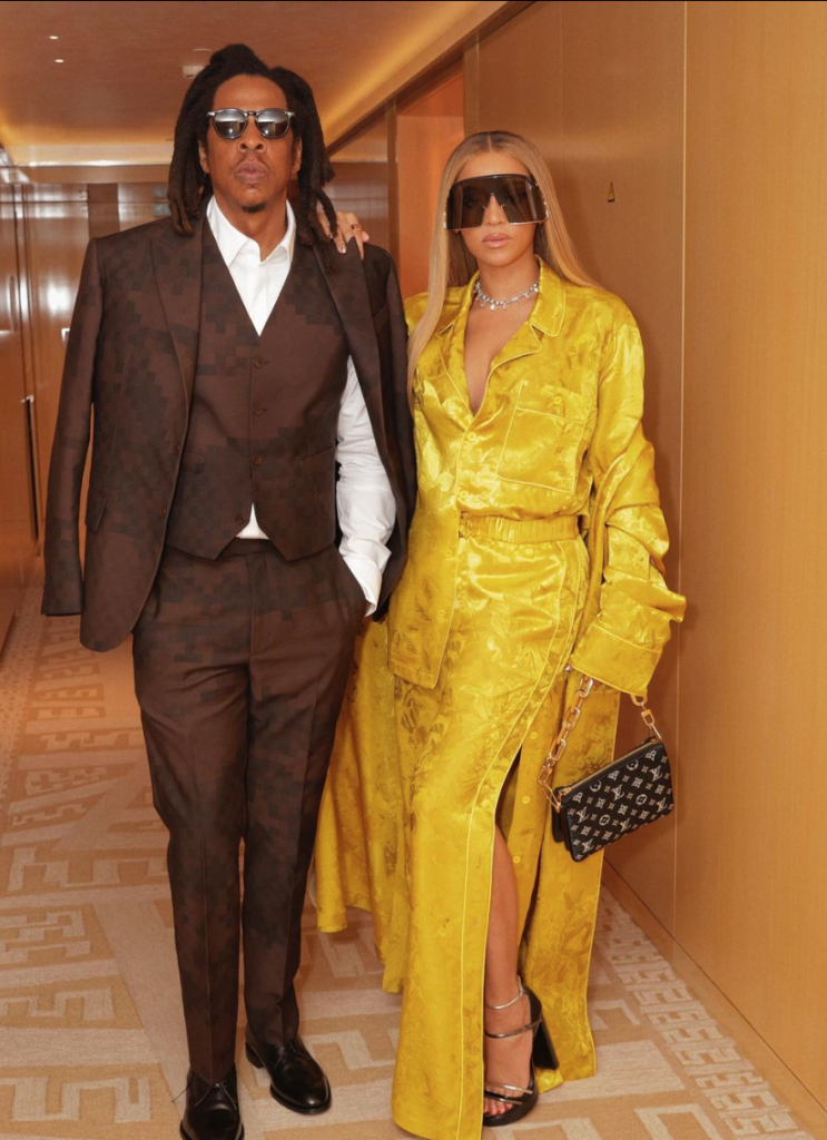 JayZ and Beyonce at Louis Vuitton