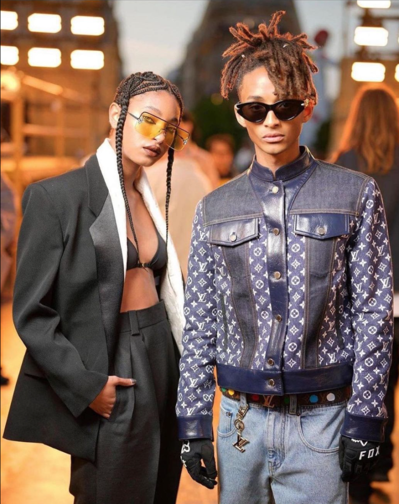 Willow and Jaden Smith at Louis Vuitton