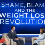 Oprah Winfrey interviewing medical professionals about obesity during her ABC special "Shame, Blame, and the Weight Loss Revolution"
