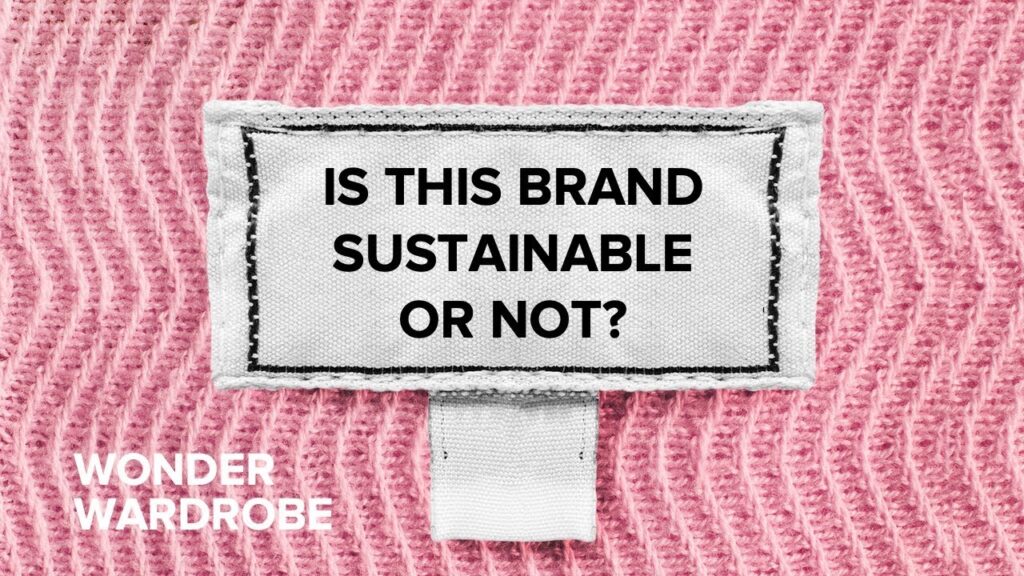 A clothing tag questioning if a brand is sustainable (Credit: Image found on Eco-Stylist)