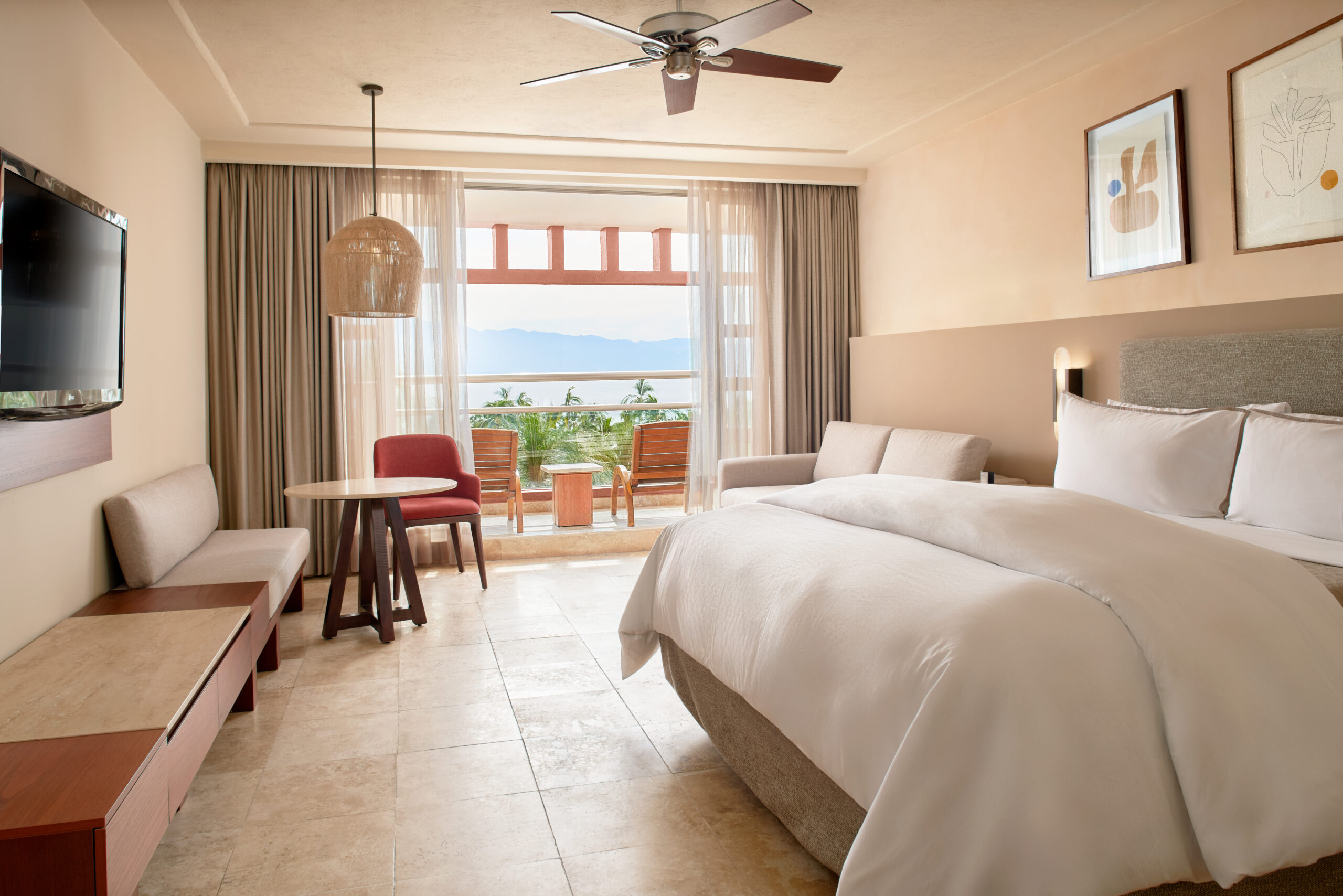 A king bedroom at The Westin Puerto Vallarta (Credit: The Westin PV)