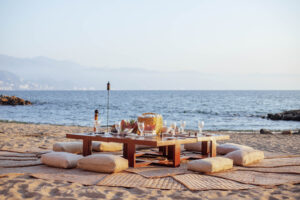 The Westin Puerto Vallarta Sunset Boho Picnic Dinner (Credit: Bronwyn Knight)