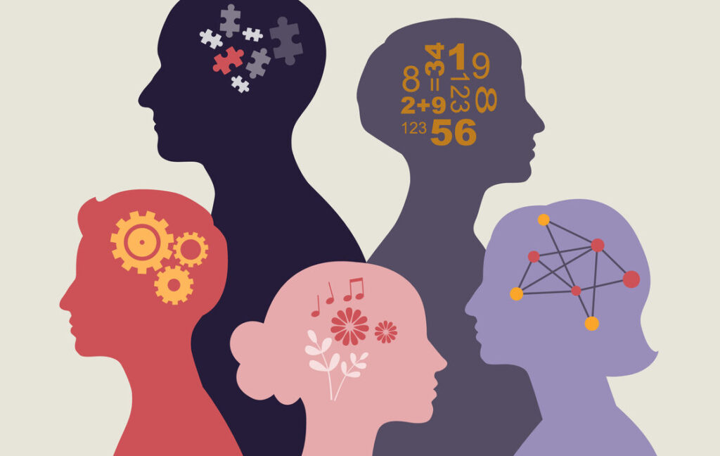 Neurodiversity illustration. People with different mindsets or psychological features. (Credit: Skyland Trail)