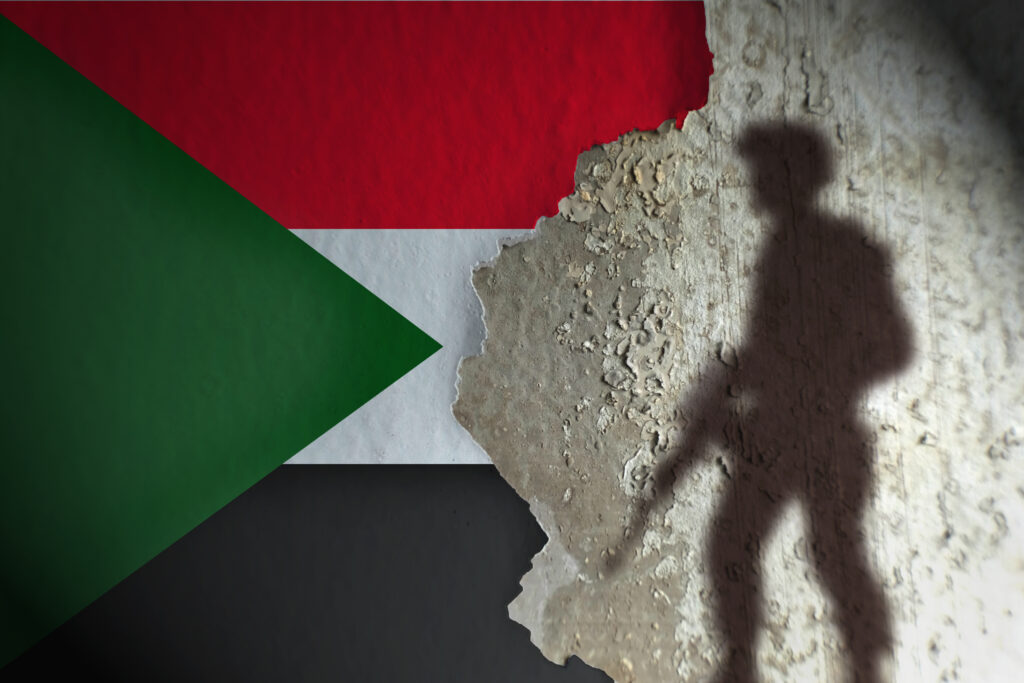 Illustration of the Sudanese Civil War (Credit: Adobe Stock/Hapelinium)
