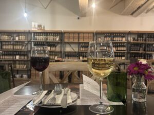 Two glasses of wine as part of a story on what your favorite drink says about you (Credit: Elizabeth Holland)