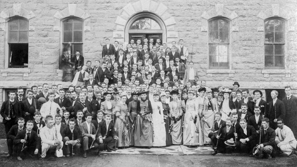 The First Black Woman to Graduate from Cornell | Datcher (front row, just left of center) in a Class of 1890 group photo | Source: Cornell University