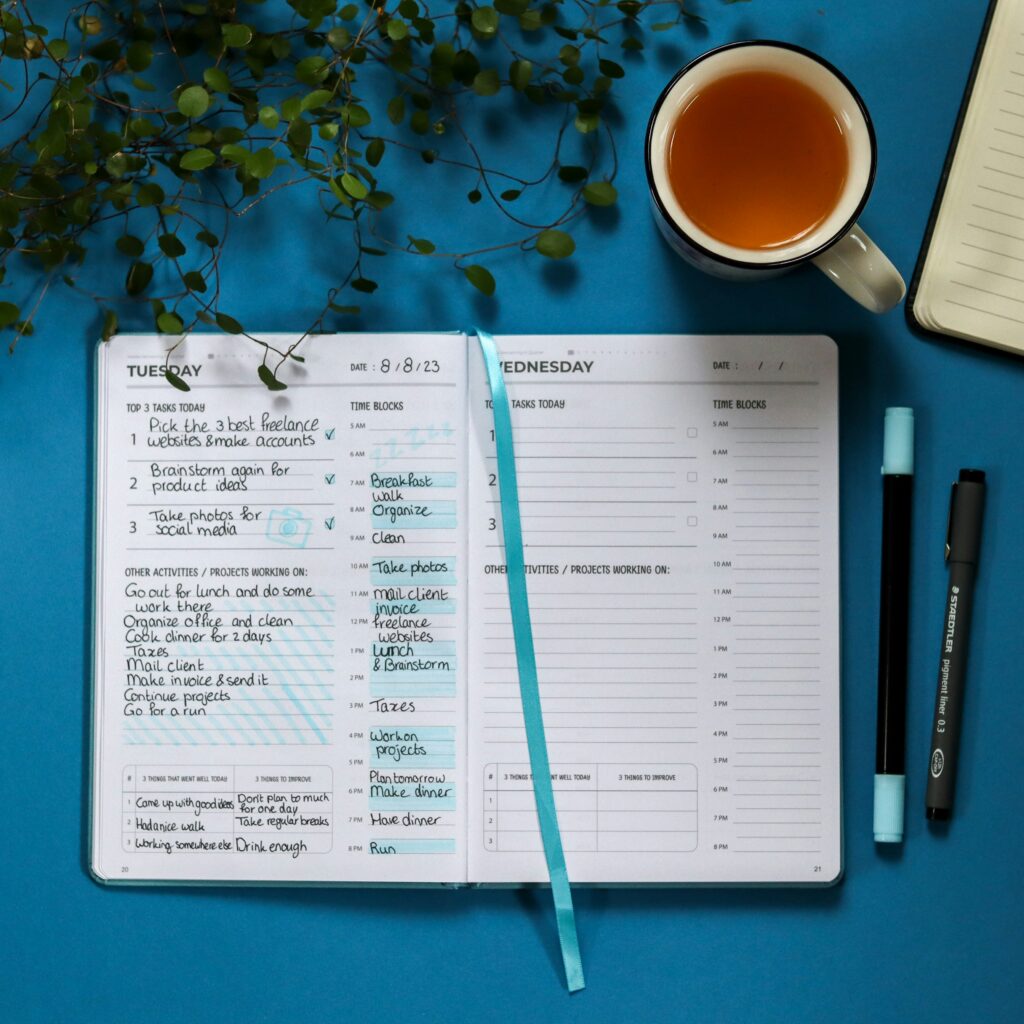 A to-do list as part of a story on how to get back into a routine. (Credit: My Profit Tutor via Unsplash)