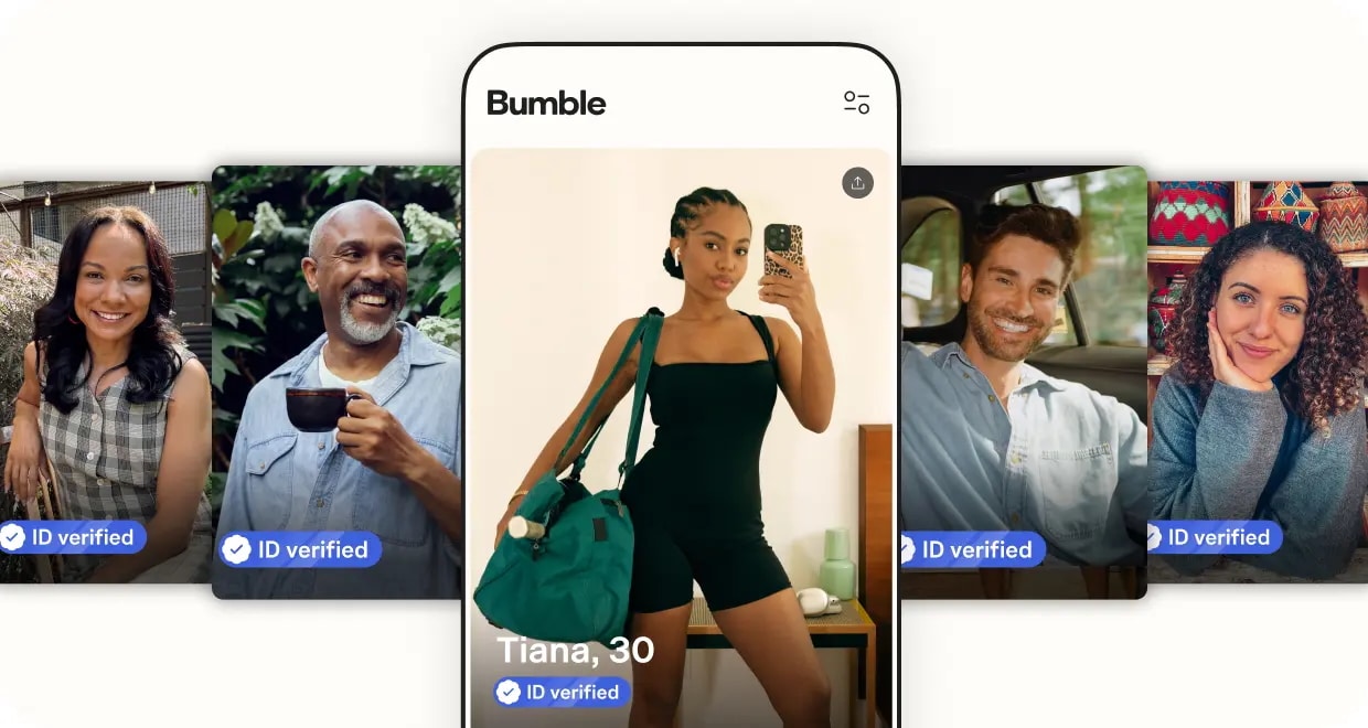 Bumble app as part of a story exploring dating apps and their pros and cons in 2026. (Credit: Bumble website)