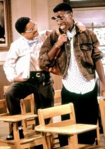 A photo of Dwayne and Ron from "A Different World" as part of a story on Black men influencing John F. Kennedy Jr.'s style. (Credit: Instagram)