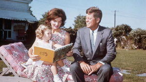 An old Kennedy photo as part of a story on Black men influencing John F. Kennedy Jr.'s style. (Credit: Bettmann, Getty Images)