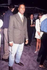 Fashion designer and editor, Gordon Henderson, as part of a story on Black men influencing John F. Kennedy Jr.'s style. (Credit: Ron Galella / Getty Images)