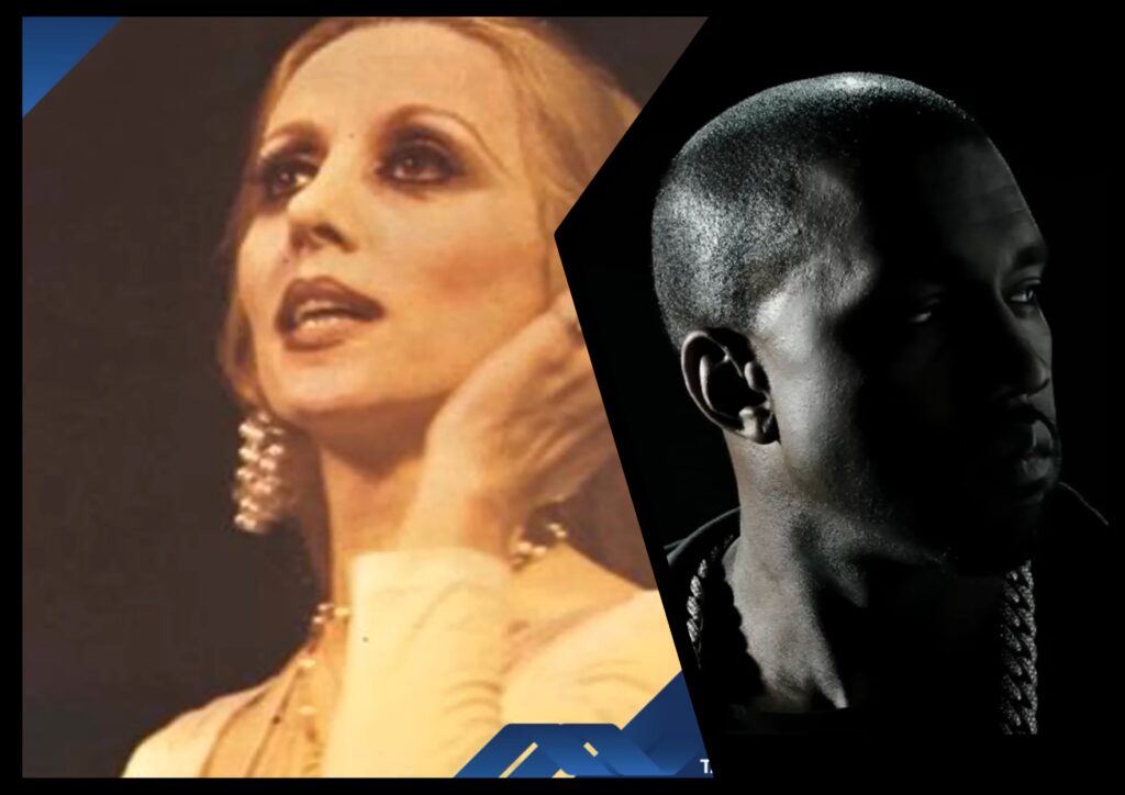 A collage image for a story on Ye, formerly Kanye West, using a Fairuz sample on "Bully." (Credit: 'Nassam Alaynal Hawa' and 'Black Skinhead (Live on SNL)' / YouTube)