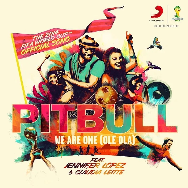 2014 World Cup song cover image as part of a story on the best FIFA World Cup songs. (Credit: FIFA World Cup / InClub Magazine does not claim ownership of this image.)
