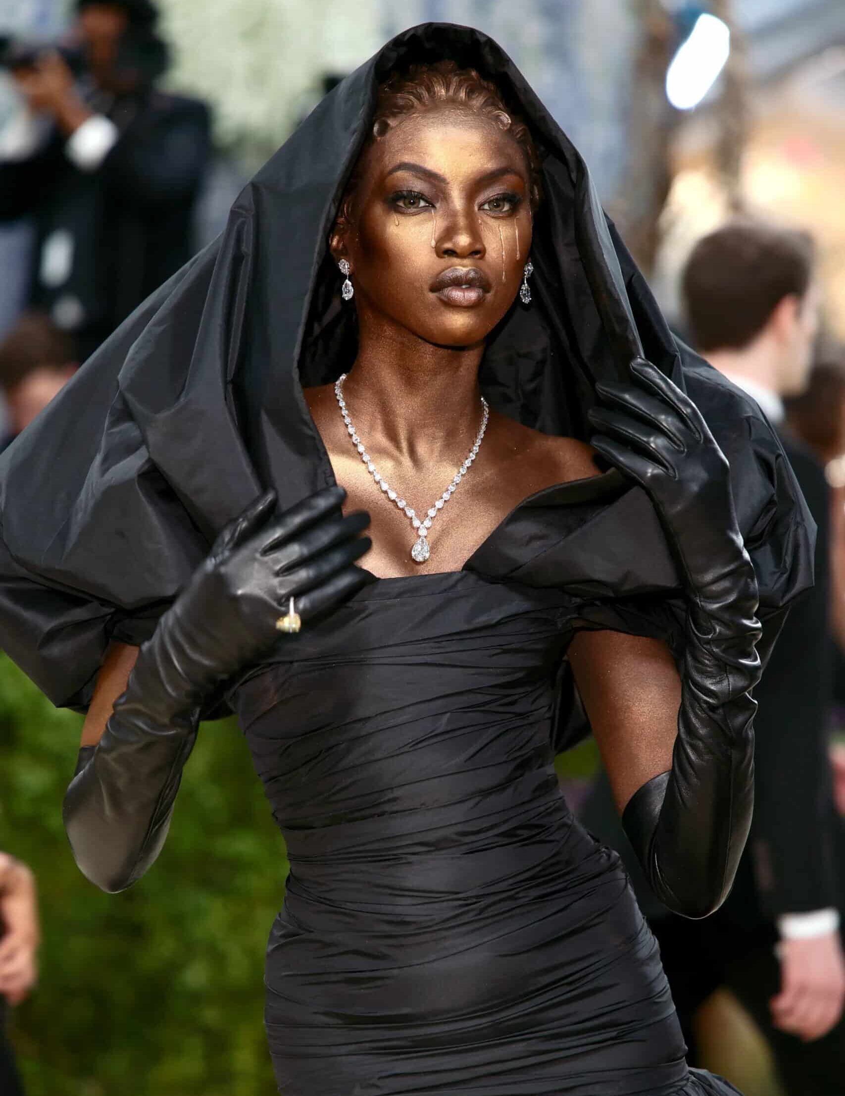 Anok Yai as Black Madonna at the Met Gala as part of a story on fashion being emotional again. (Credit: Getty Image | InClub Magazine does not claim ownership of this image.)