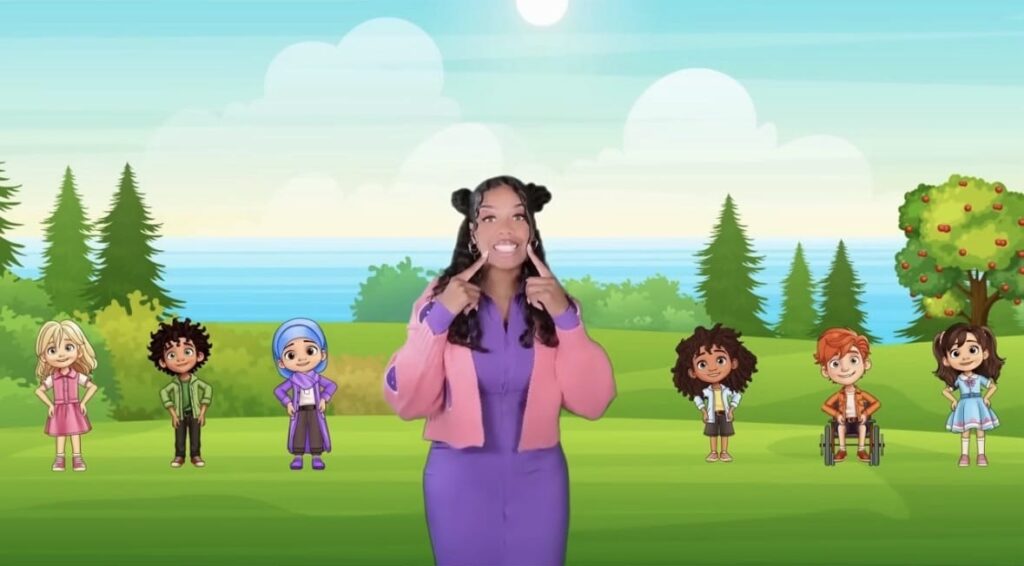 A screenshot of a video from the Ms. Houston YouTube channel as part of a story on the best YouTube channels for smart grade schoolers and toddlers. (Credit: Ms. Houston | YouTube)
