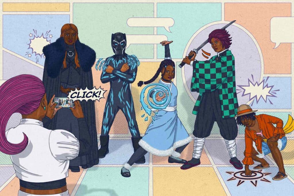 A still image showing BLERDS (Black nerds) as part of a story on 10 black nerd influencers. (Credit: Parents Magazine | InClub Magazine does not claim ownership of this image.)