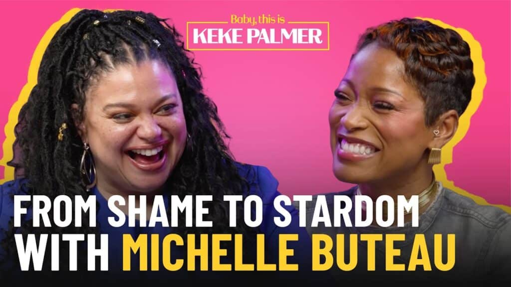 A still image from Keke Palmer and Michelle Buteau's recent interview om why intimacy is built through authenticity, and not what we watch on a screen. (Credit: "Baby, This is Keke Palmer" | YouTube)
